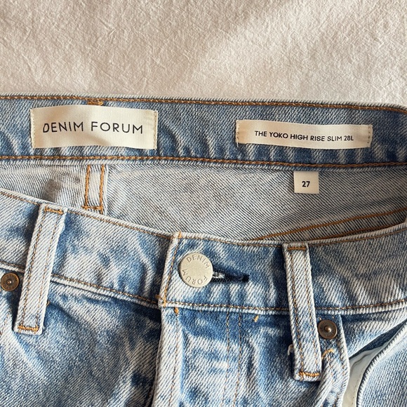Aritzia Denim Forum The Yoko High Rise Slim Jeans, 27 Indigo Wash CigaretteJean - Picture 6 of 16